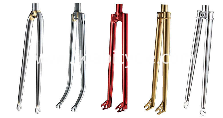 alloy and steel bicycle forks