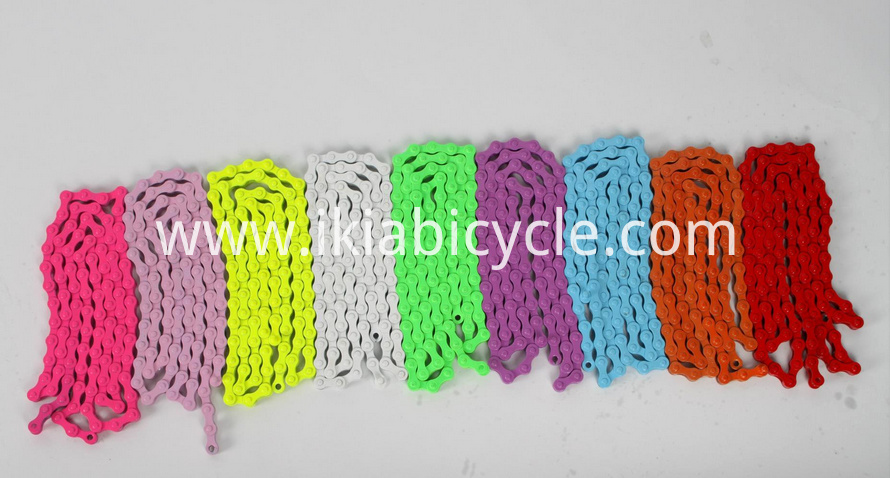 colorful bike chain 