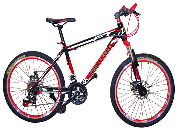 red color mountain bike